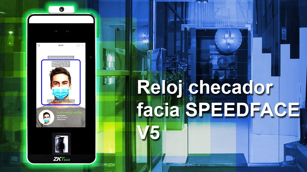 Como funciona SpeedFace V5 Lector rostro