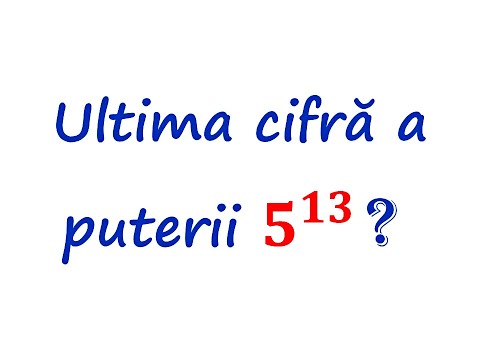 Ultima cifra a unei puteri | Clasa a V-a  #ultimacifra#clasa5#matematica