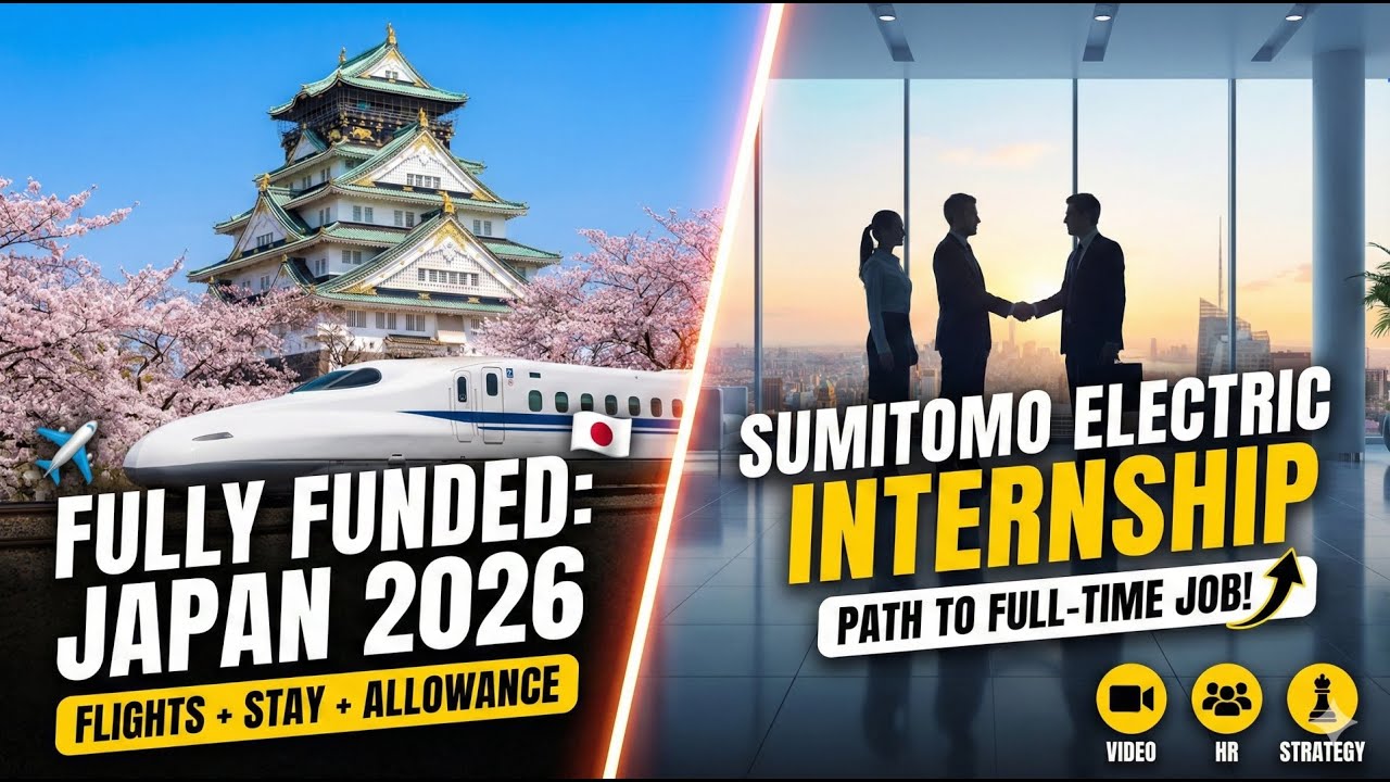 🇯🇵 Fully Funded Summer Internship in Japan 2026! (Sumitomo Electric) ✈️