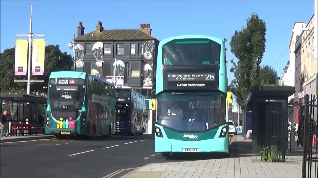 Buses in Brighton Churchill Square, 28th September 2024