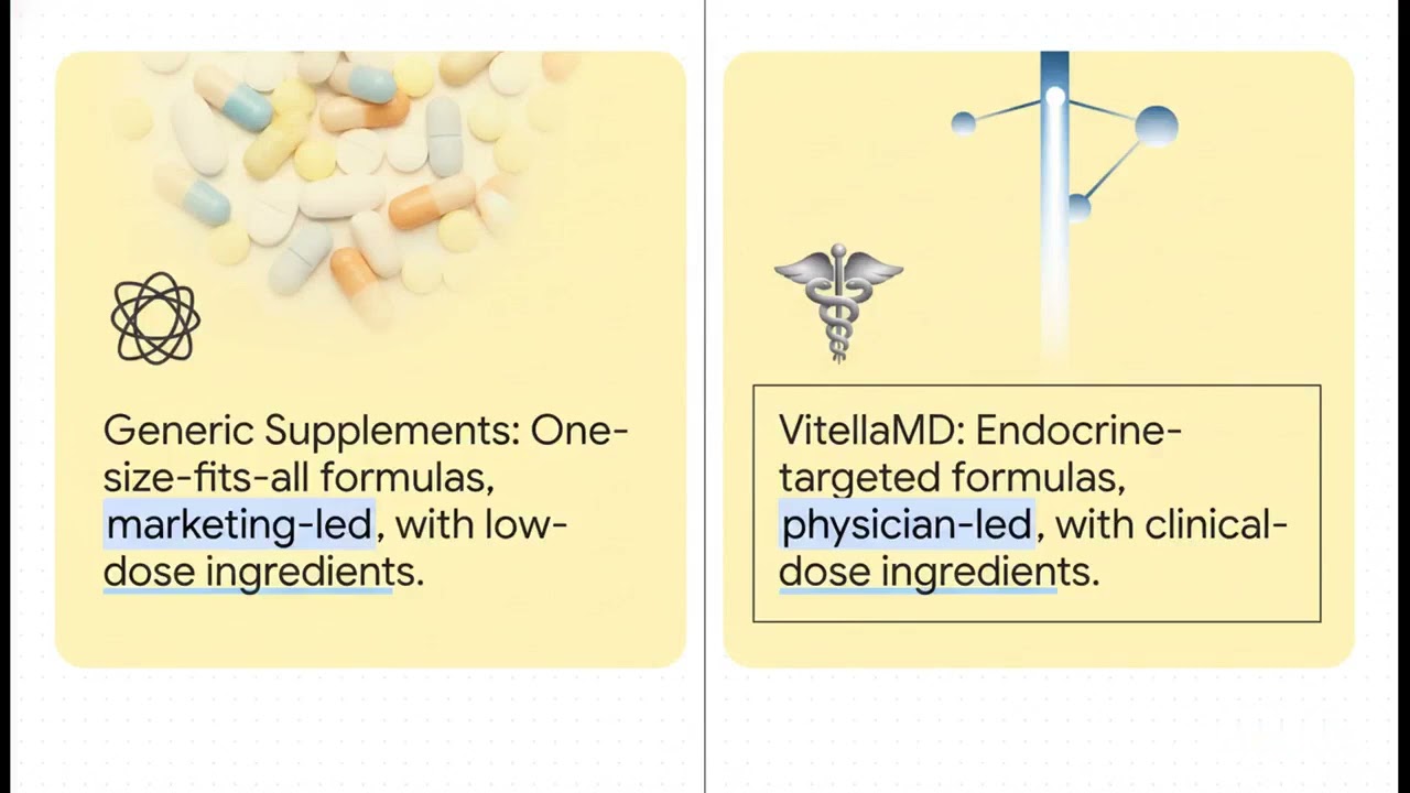The VitellaMD Difference: Physician-Led vs. Generic Supplements
