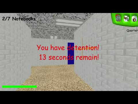 Baldi's Basics Escape Detention Glitch
