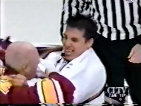 Alfie Michaud vs Norm Maracle ( Goalie Fight )