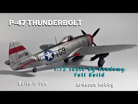 P-47D Thunderbolt "Bubble Top" by Academy Full Build, 1;72 scale