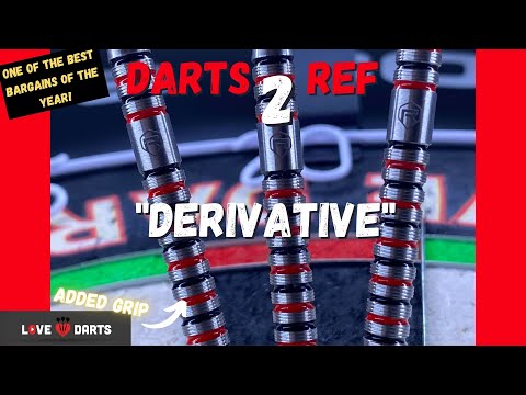 LoveDarts - Review - TheDartsReferee 2- "DERIVATIVE" - 22g - 90% Tungsten - AN ABSOLUTE BARGAIN!!!