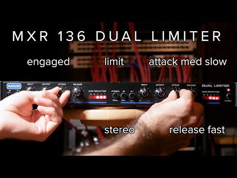 MXR 136 Dual Limiter Compressor Demo with Drums