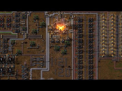 Factorio 0.18 Any% Tool-Assisted Speedrun WR 1:21:20