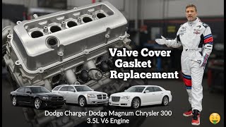 FIX OIL LEAKS! 3.5L V6 Valve Cover Gasket Change (Dodge Charger, Magnum, Chrysler 300)