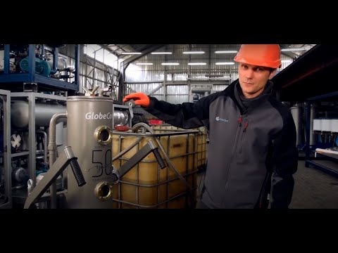 Purificación de aceite con muy alto contenido de agua