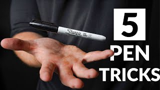 5 VISUAL Pen Tricks Anyone Can Do  Revealed