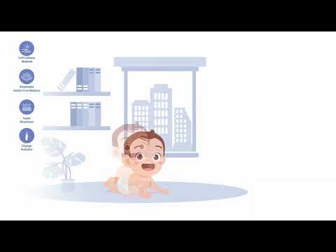 7 Soft Pants Style Baby Diapers with Soft Cotton (Small Size - 42 Pieces)