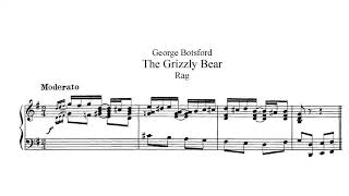 George Botsford - Grizzly Bear Rag (score video)