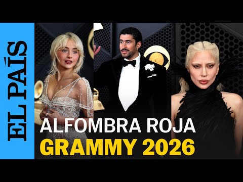 La alfombra roja de los GRAMMY 2026: De Lady Gaga, a Justin Bieber o Bad Bunny | EL PAÍS