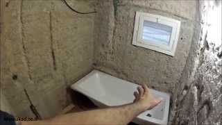 שיפוץ דירה בחיפה - חציבות לחשמל מים וניקוזים בחדר אמבט - חלק א