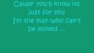 The Script- The Man Who Can't Be Moved ( lyrics )