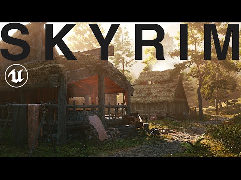 The Lore-Accurate Scale of Riverwood: Skyrim in UNREAL ENGINE 5! [4K]