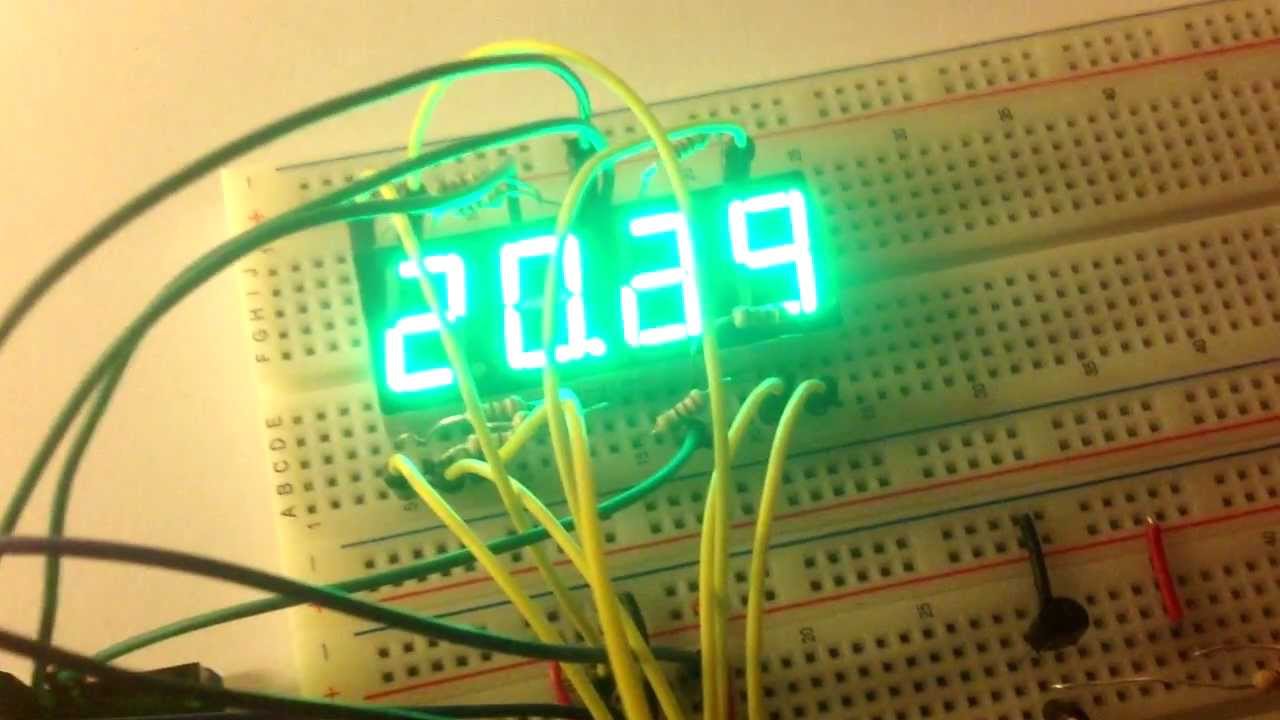 Temperature Displayed on 4 Digit 7 segment (common anode) - element14 ...