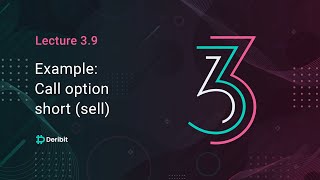 3.9 Trade example – Call option short (sell) - Deribit Options Course Basics