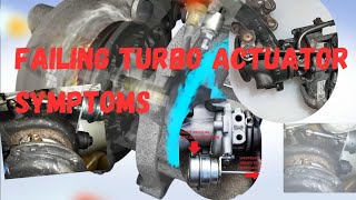 Symptoms of a failing turbocharger Actuator