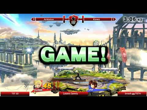 TST #10 Kswz (Pit, Corrin, Lucina) vs Arkistor (Cloud, Corrin) Losers Semis