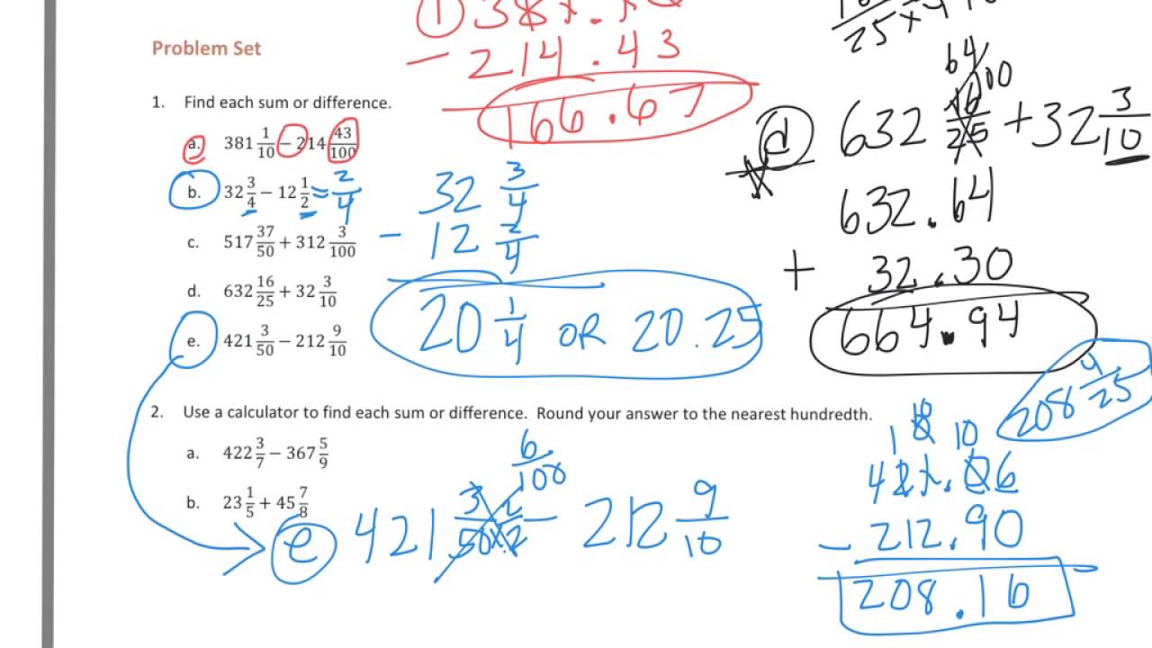 6th grade Module 2 Lesson 9 PS