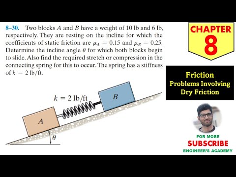 8-30 Friction - Chapter 8 | Hibbeler Statics 14th ed | Engineers Academy