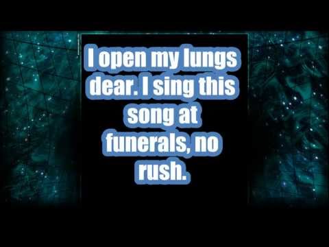Black Veil Brides- The Mortician's Daughter w/ lyrics onscreen