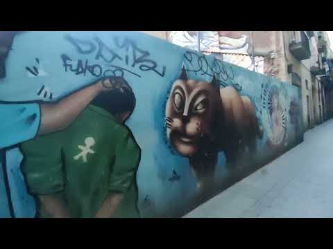 El Raval (Barcelona) graffiti tour