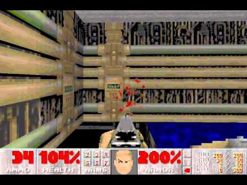 Doom II (100%) Walkthrough (Map02: Underhalls)