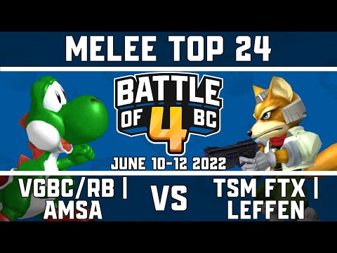 VGBC/RB | aMSa vs  TSM FTX | Leffen - Melee Singles Top 24 - Battle of BC 4
