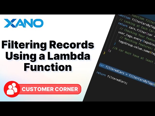 Filtering Records Using a Lambda Function
