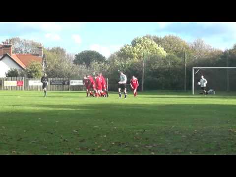 Adam McCullough scores for Braddan v Gymnasium (1-0) 24 October 2015