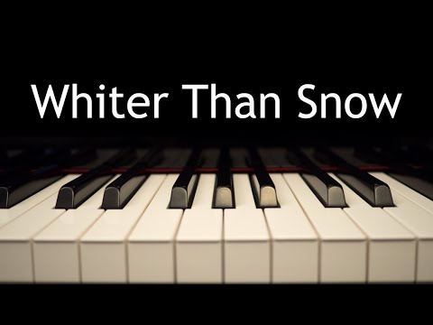 Whiter Than Snow - piano instrumental hymn with lyrics