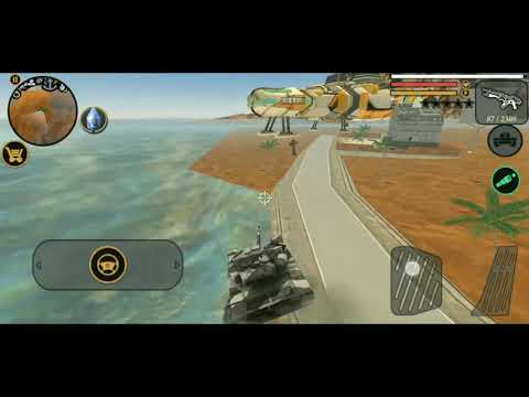 destroying robot 🤖 with tank (Vegas crime simulator gameplay)