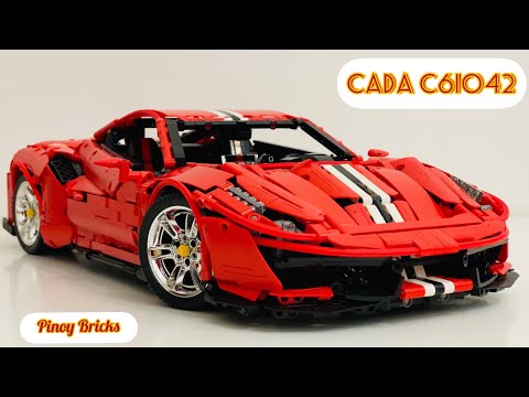 LEGO Compatible I CADA Master Series Ferrari 488 (MOC C61042): Stop Motion Build