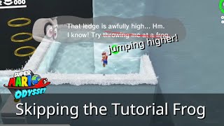 Tutorial frog skip guide with buttons - Super Mario Odyssey