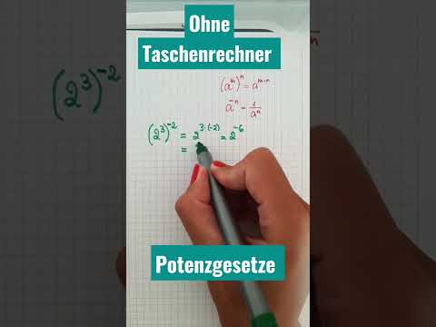 POTENZGESETZE ANWENDEN; OHNE TASCHENRECHNER #tutorial  #shorts #rechnen