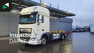 Cami&atilde;o de contentores DAF XF 480 6X2 BDF Lift+Lenkasche FAN SSC Automatic ACC Retarder Eur | Imagem 4 - Autoline