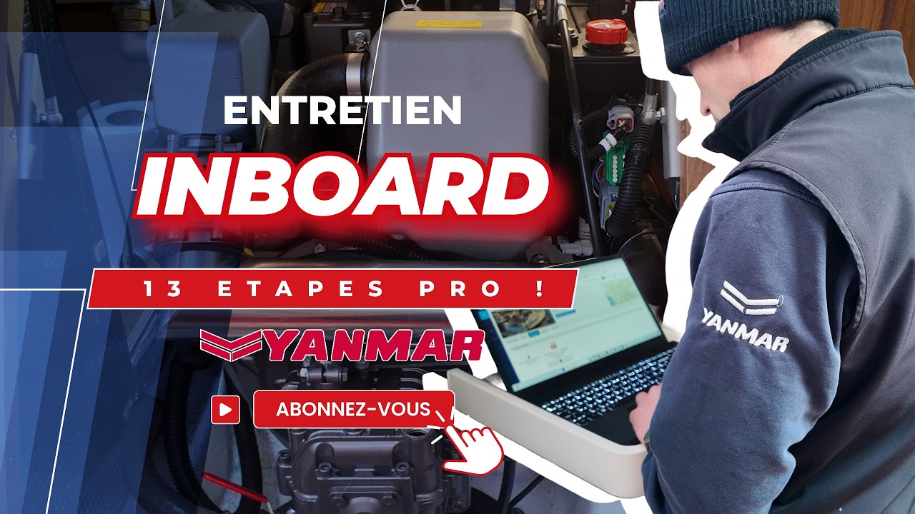 Entretien complet moteur inboard YANMAR 3JH40 Fil Marine chantier naval Bretagne