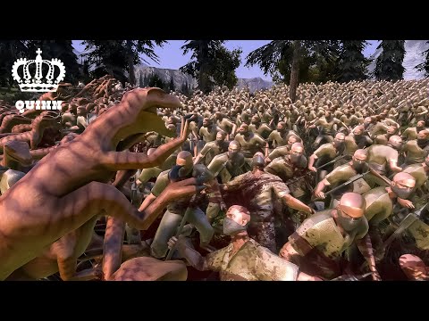 15.000 Bandits vs 18.000 Velociraptors- Ultimate Epic Battle Simulator 2- UEBS 2