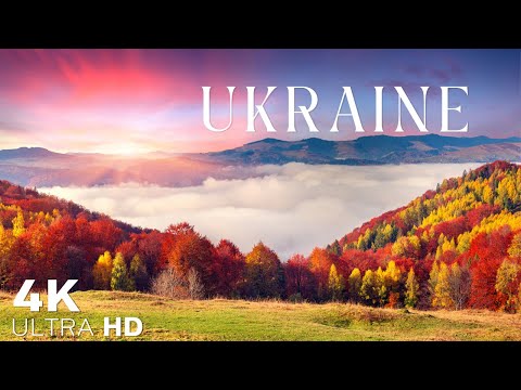FLYING OVER UKRAINE (4K UHD) - Relaxing Music Along With Beautiful Nature Videos - 4K Video HD
