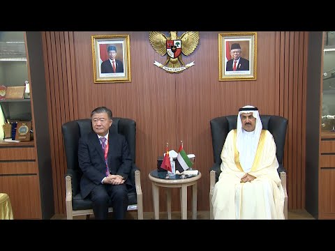 غباش يبحث مع نائب رئيس لجنة المجلس الصيني تعزيز علاقات التعاون