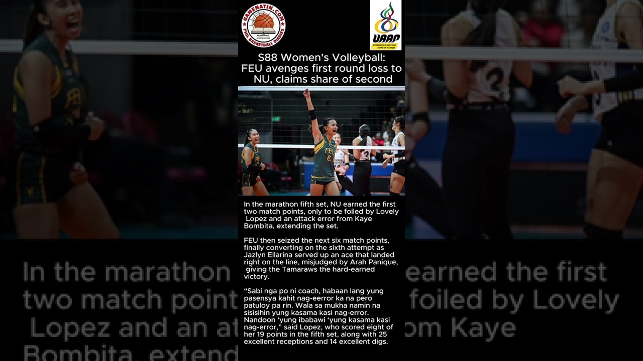 UAAP Women's Volleyball: FEU pulls out pulsating 5-set win vs NU