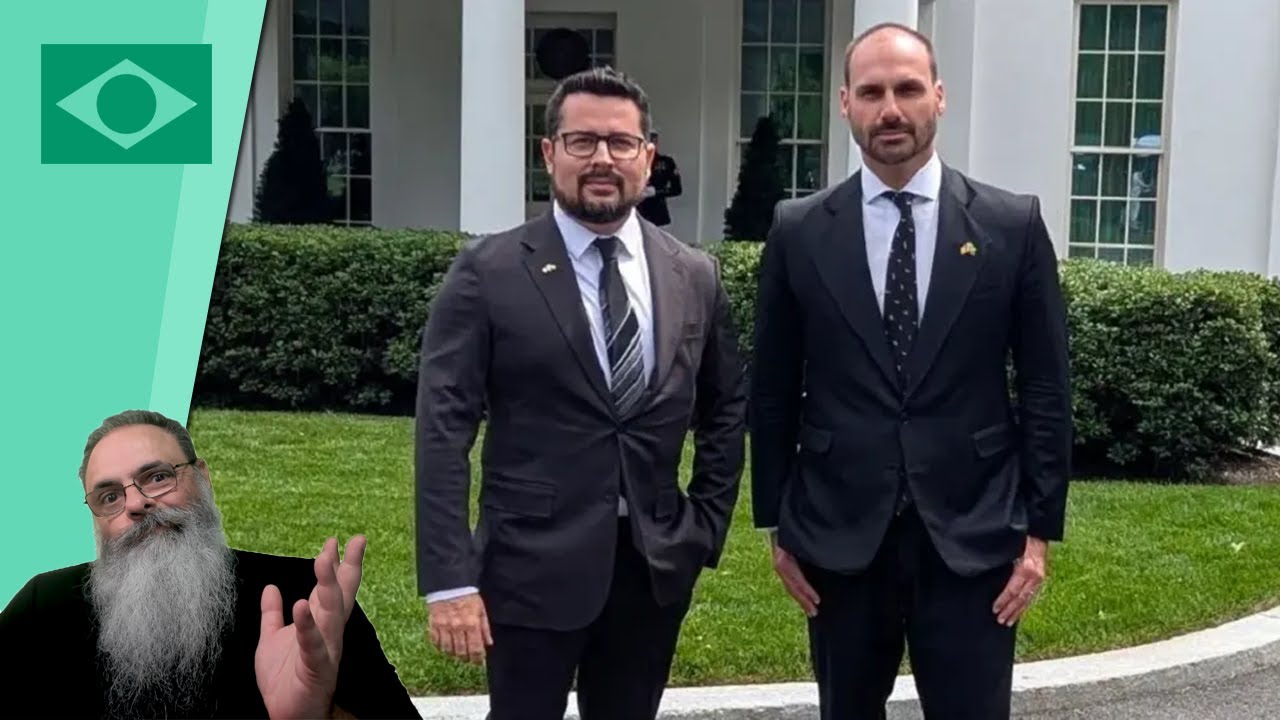 EDUARDO BOLSONARO e PAULO FIGUEIREDO continuam AÇÕES de DEFESA do BRASIL em WASHINGTON