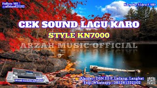 Download lagu INSTRUMENT CEK SOUND GENDANG LAGU KARO JERNIH [KARAOKE] STYLE SX KN7000 mp3