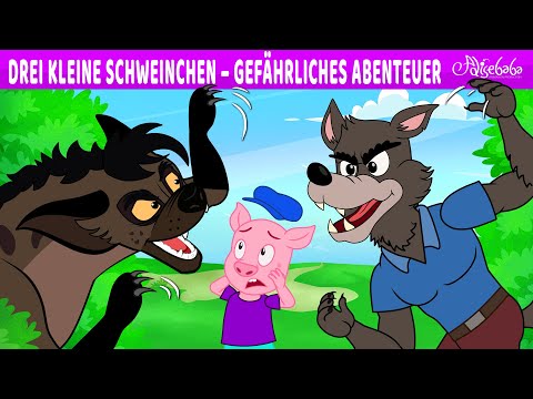 Drei kleine Schweinchen – Gefährliches Abenteuer | Märchen für Kinder | Gute Nacht Geschichte