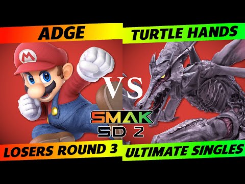 SMAK-SD2 Losers Round 3 - Adge (Mario) vs. Turtle Hands (Ridley) - SSBU