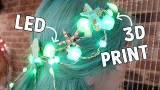 Mermaid Hairstyle with LEDs