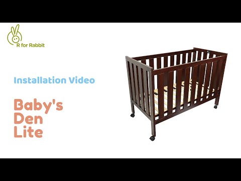 Installation Video Of R for Rabbit Baby's Den Lite Cot for New Born Babies