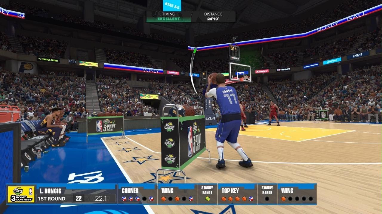 NBA 2K24 3 point contest✨🔥👍